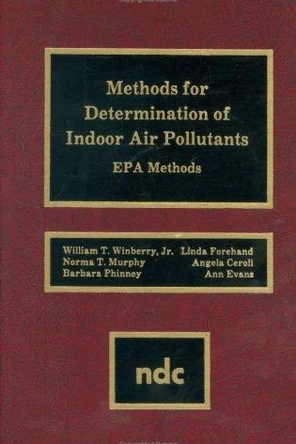 Capa de Methods for determination of indoor air pollutants