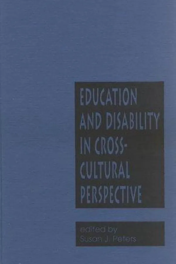 Capa de Education and disability in cross-cultural perspective