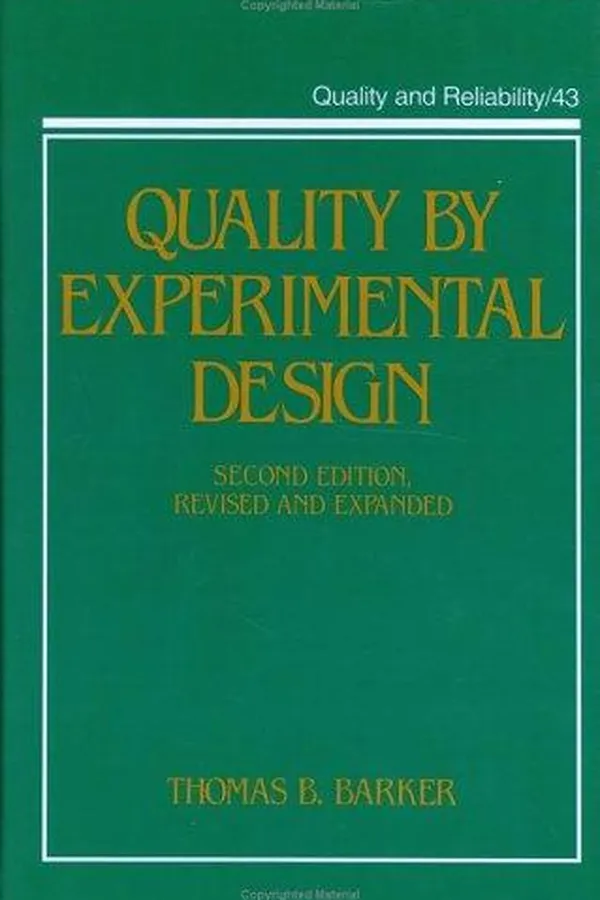 Capa de Quality by experimental design