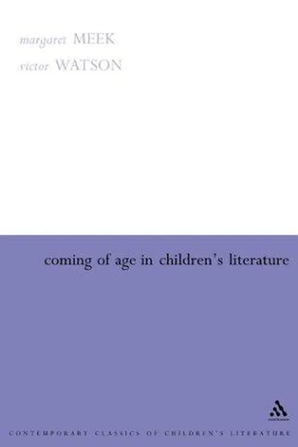 Capa de Coming of age in children's literature