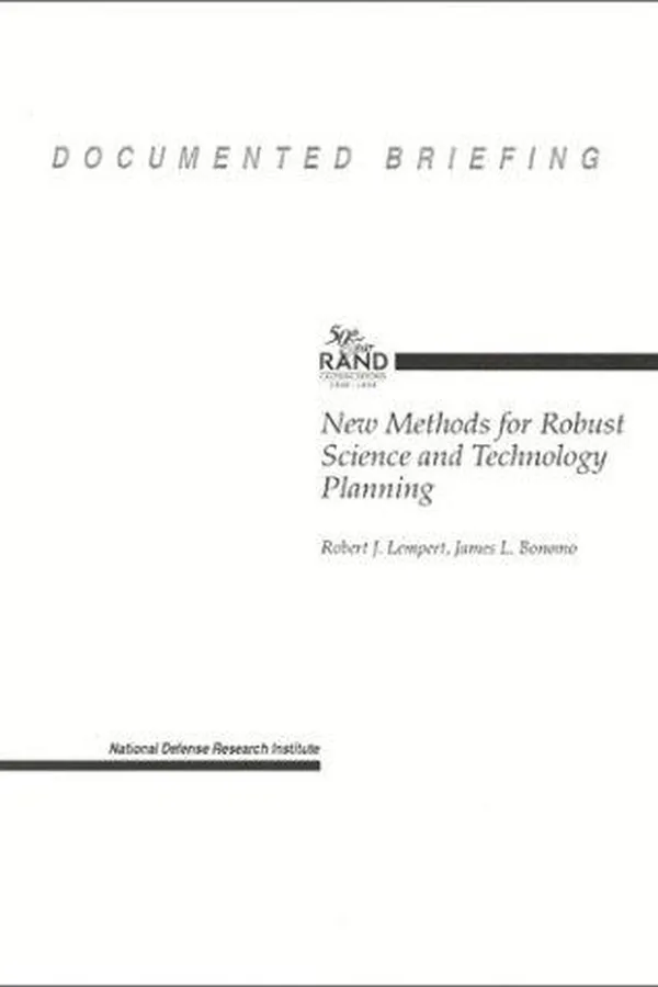 Capa de New methods for robust science and technology planning