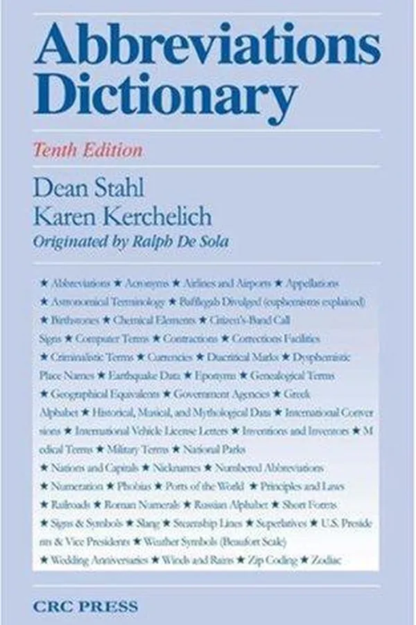 Capa de Abbreviations dictionary