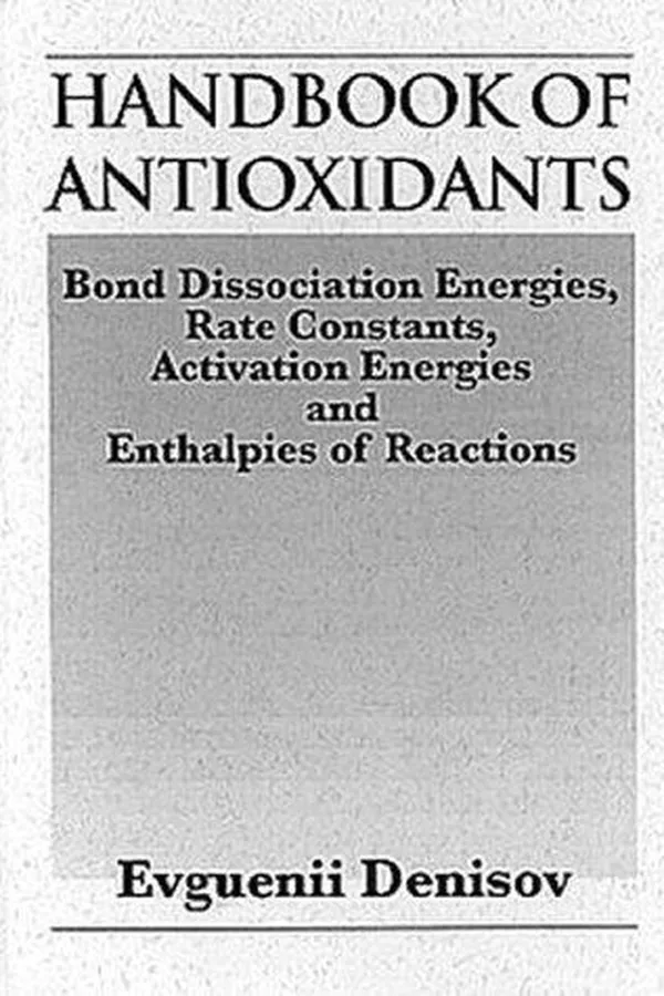 Capa de Handbook of antioxidants