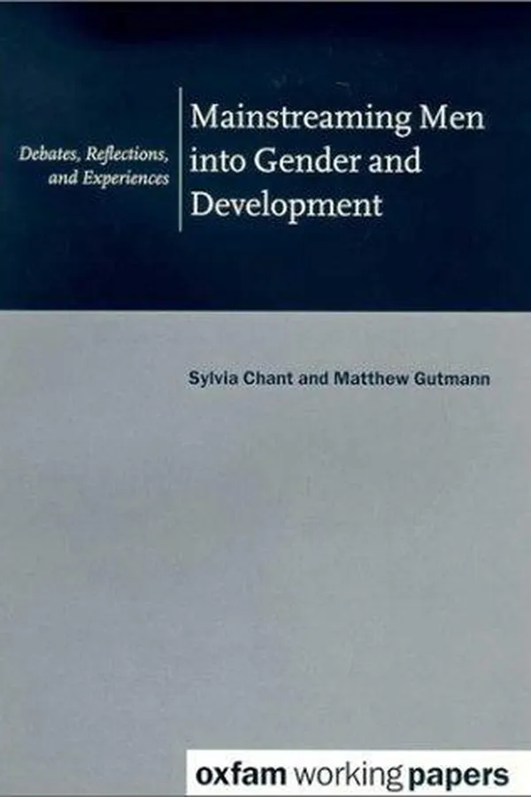 Capa de Mainstreaming men into gender and development
