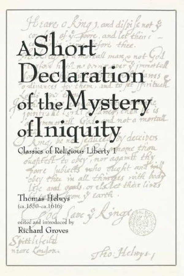 Capa de A short declaration of the mystery of iniquity (1611/1612)