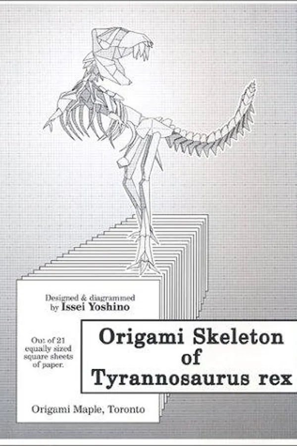 Capa de Origami Skeleton of Tyrannosaurus Rex