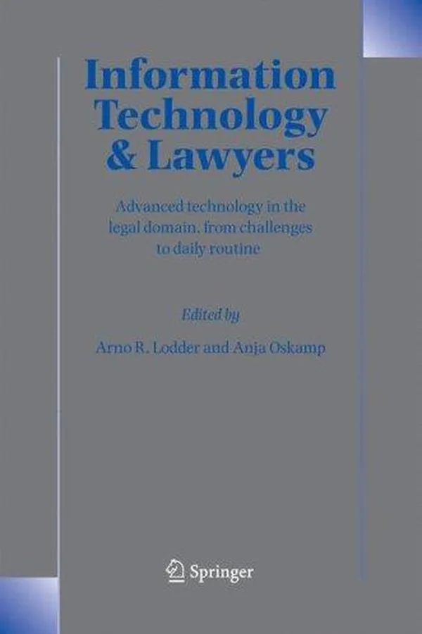 Capa de Information technology and lawyers