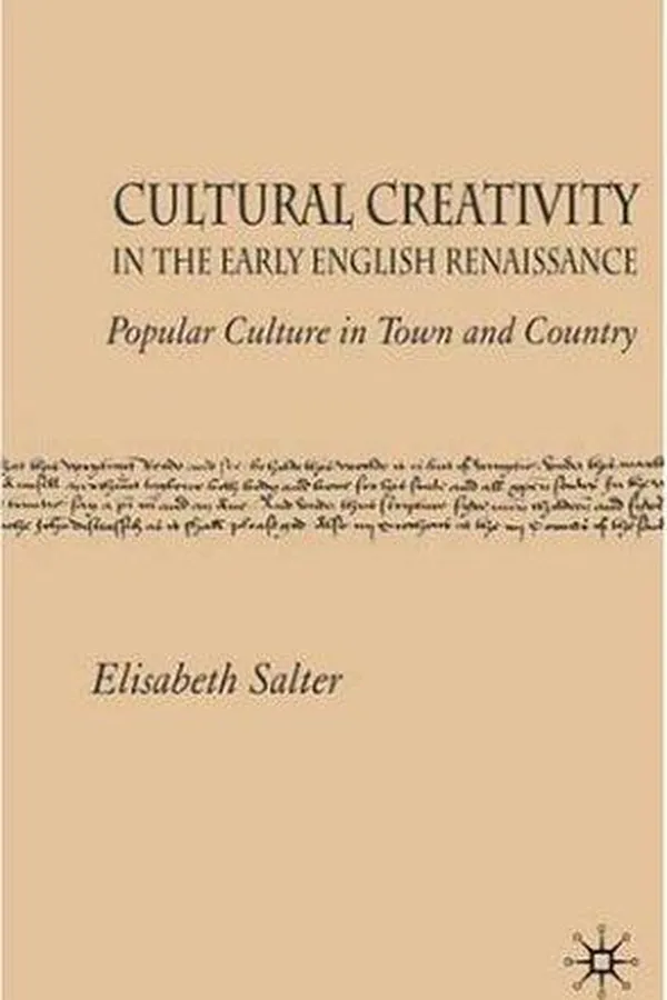 Capa de Cultural creativity in the early English Renaissance