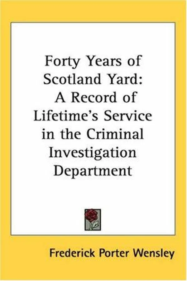 Capa de Forty Years of Scotland Yard