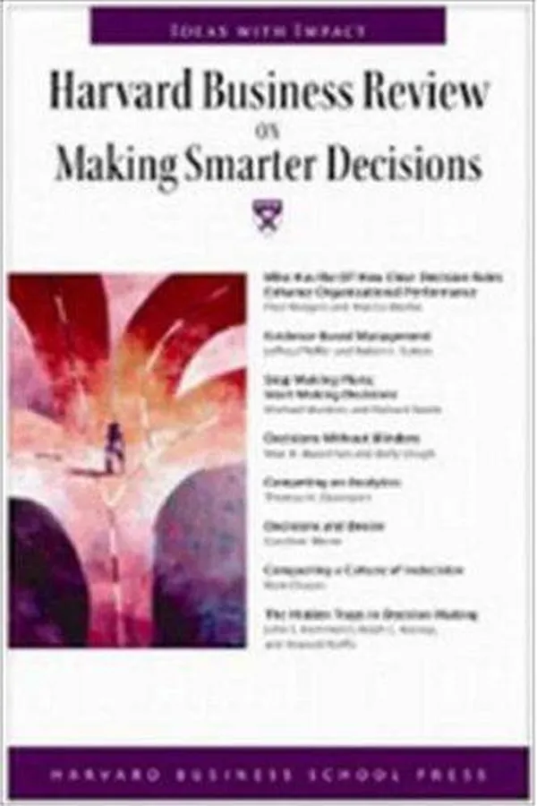 Capa de Harvard Business review on making smarter decisions