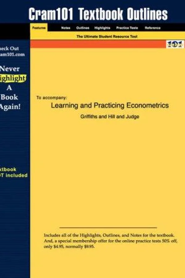 Capa de Learning and Practicing Econometrics (Cram101 Textbook Outlines - Textbook NOT Included)
