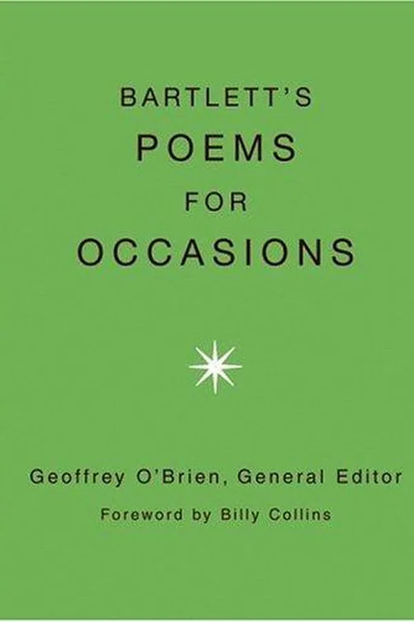 Capa de Bartlett's poems for occasions