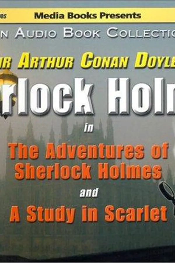Capa de Sherlock Holmes in The Adventures of Sherlock Holmes and A Study in Scarlet
