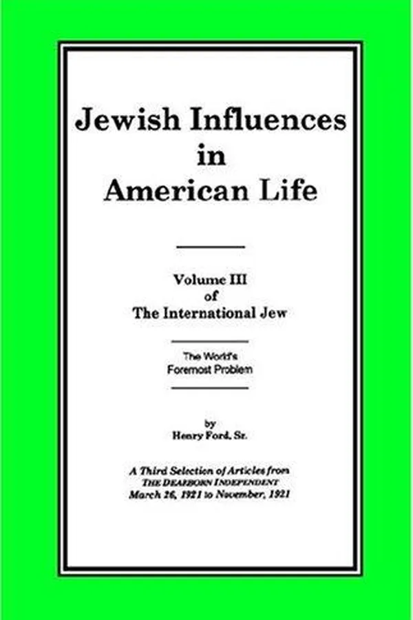 Capa de The International Jew