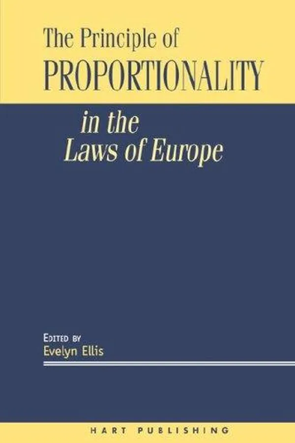 Capa de The principle of proportionality in the laws of Europe