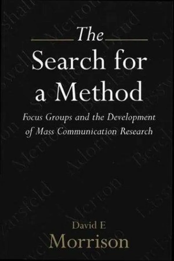 Capa de The search for a method