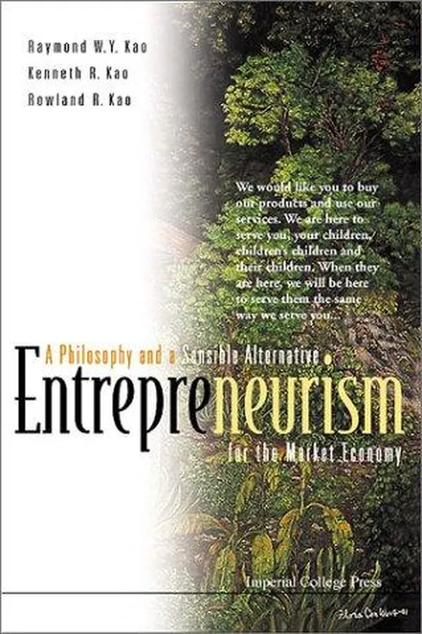 Capa de ENTREPRENEURISM: A PHILOSOPHY AND A SENSIBLE ALTERNATIVE FOR THE MARKET ECONOMY
