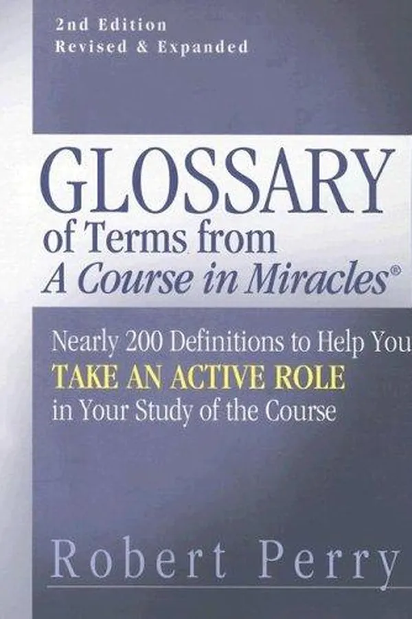 Capa de Glossary of terms from A course in miracles