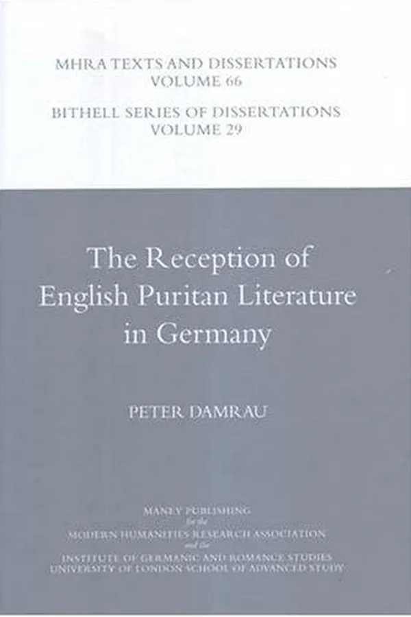 Capa de The Reception of English Puritan Literature in Germany