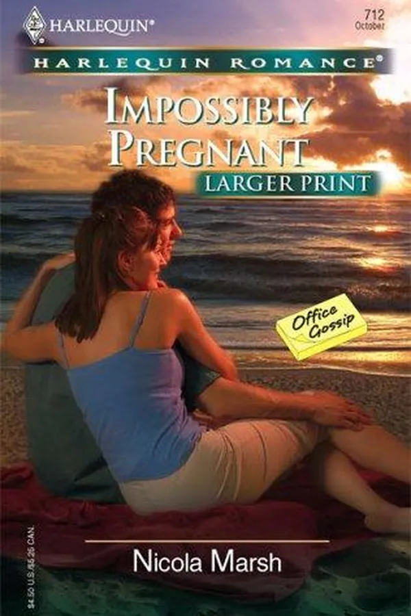 Capa de Impossibly Pregnant (Larger Print Romance