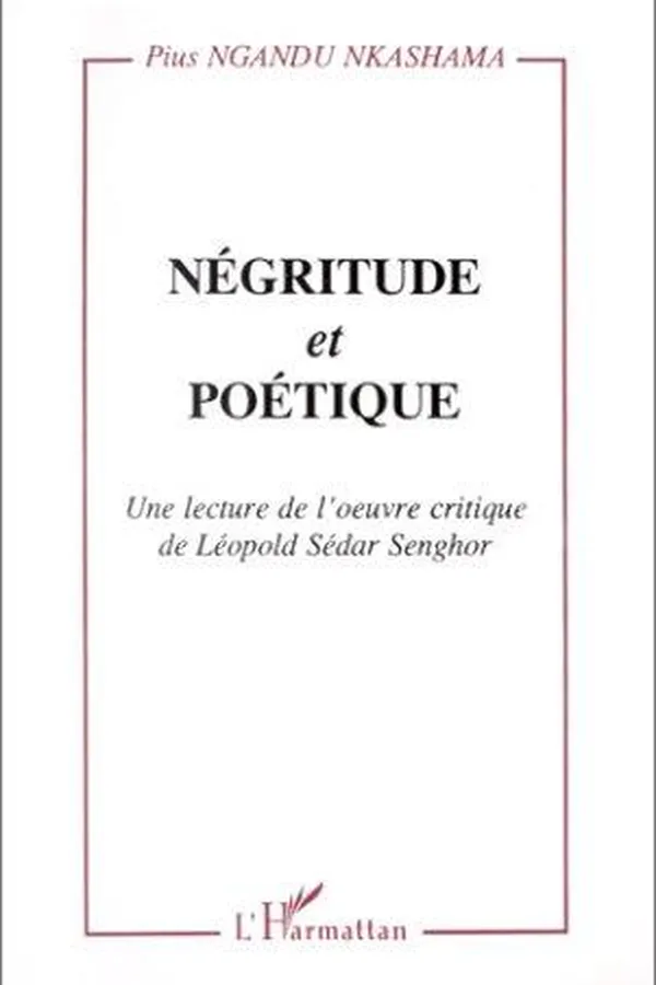 Capa de Négritude et poétique