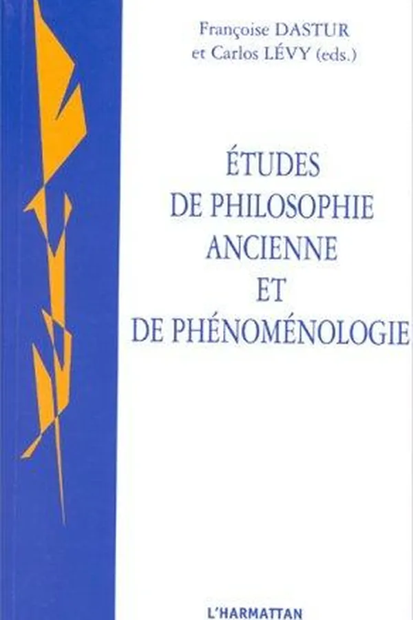 Capa de Etudes de philosophie ancienne et de phénoménologie