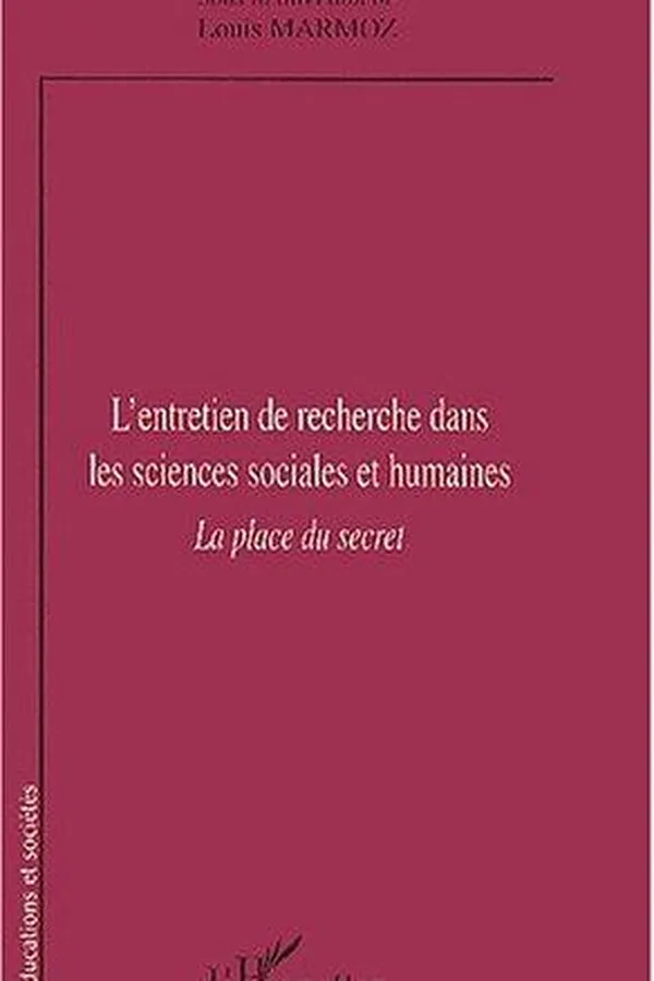 Capa de L'entretien de recherche dans les sciences sociales et humaines