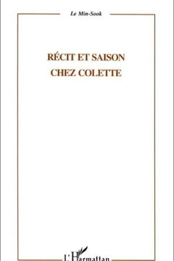 Capa de Récit et saison chez Colette