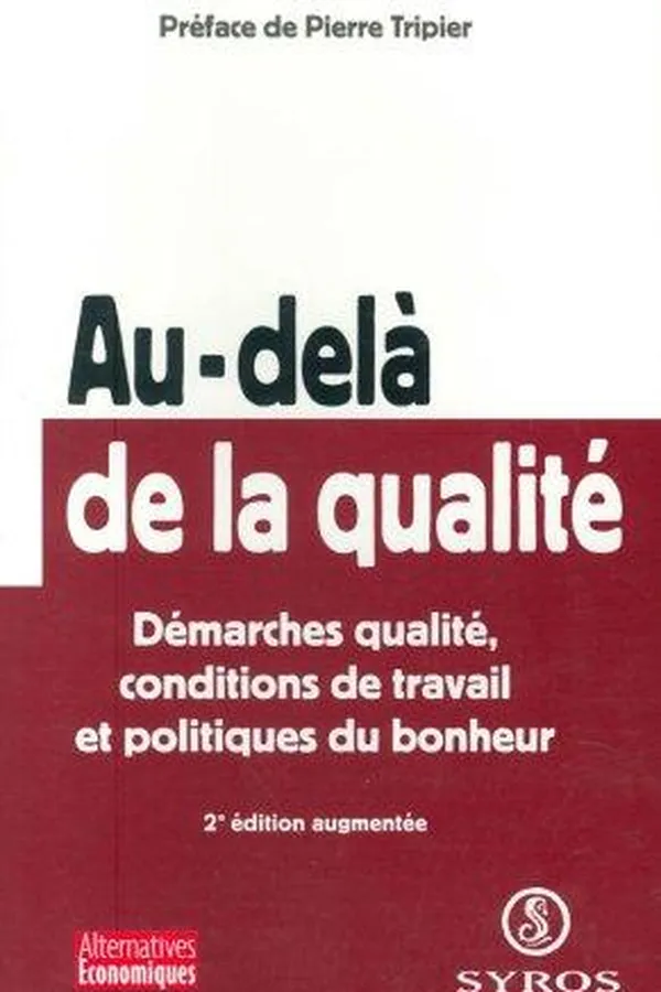 Capa de Au-delà de la qualité
