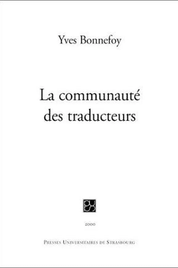 Capa de La communauté des traducteurs