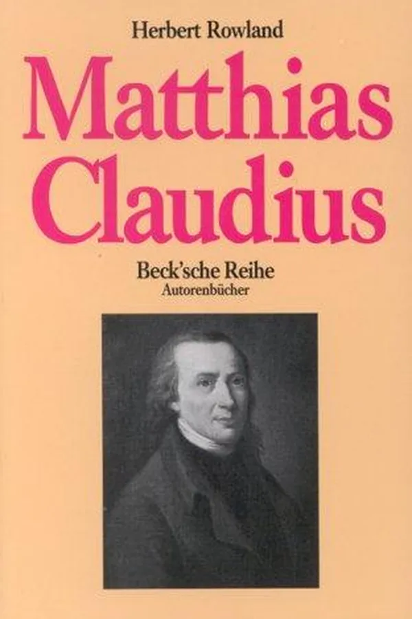 Capa de Matthias Claudius