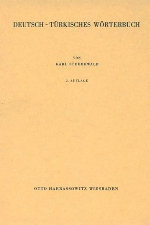 Capa de Deutsch-türkisches Wörterbuch =