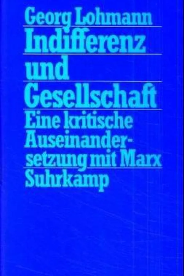 Capa de Indifferenz und Gesellschaft