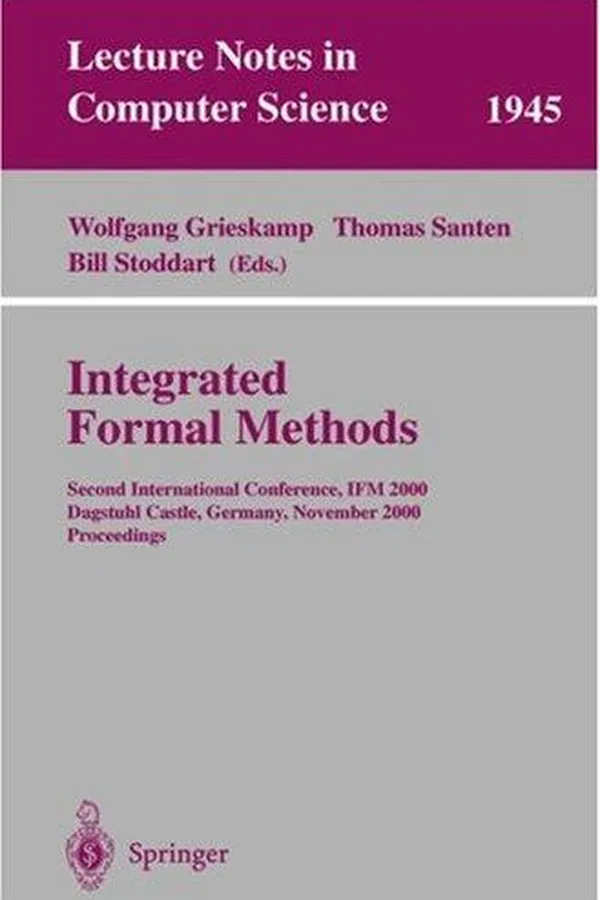 Cover of Integrated formal methods