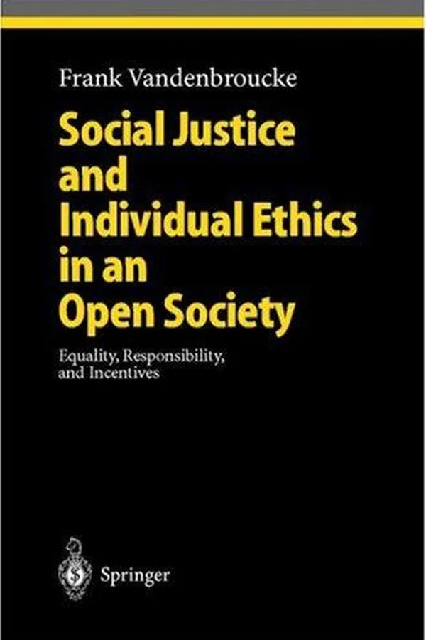 Capa de Social Justice and Individual Ethics in an Open Society