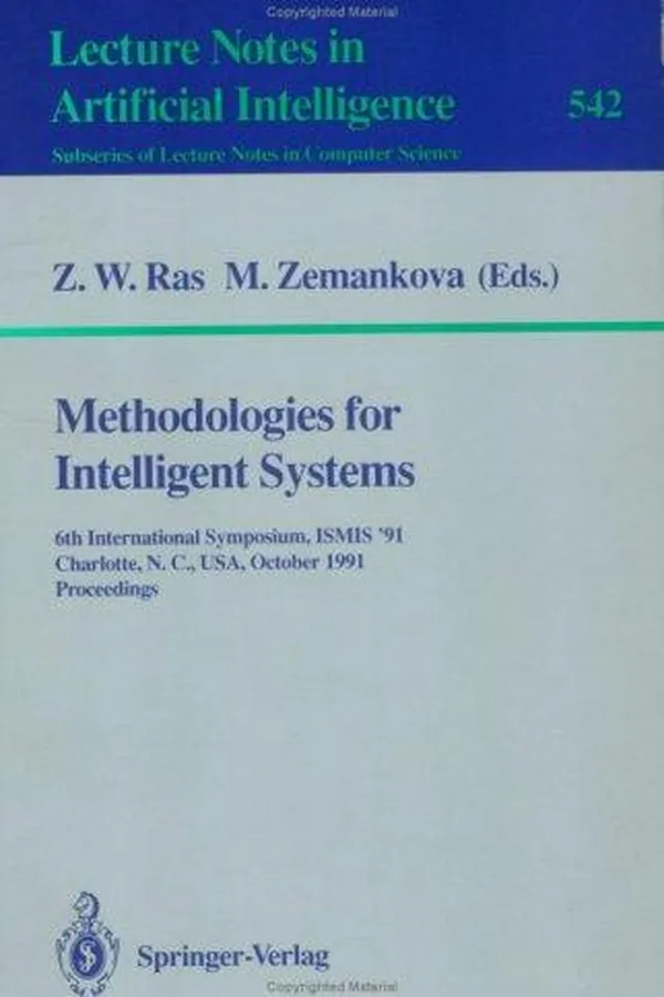 Cover of Methodologies for intelligent systems