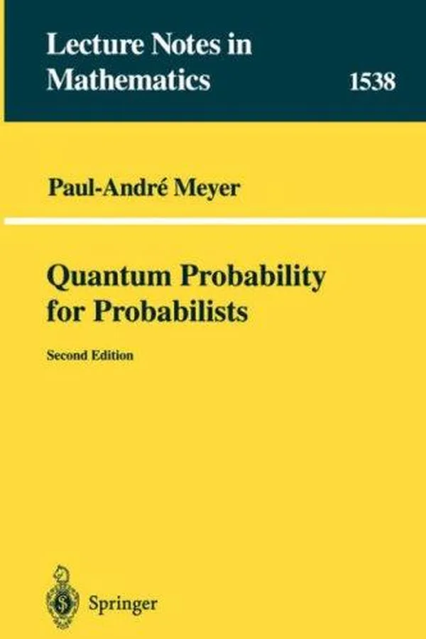 Capa de Quantum probability for probabilists