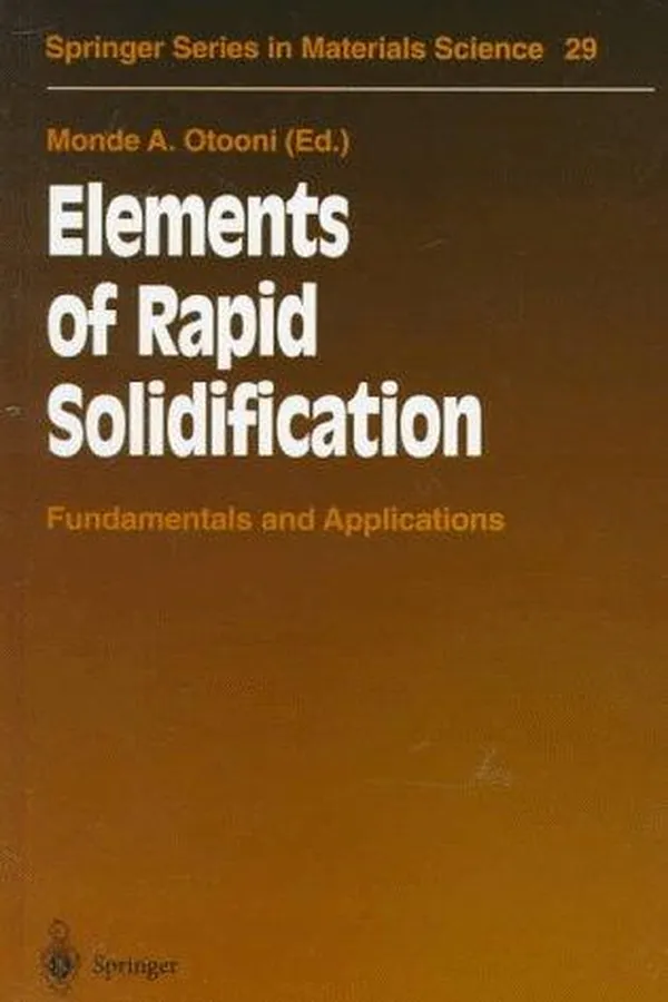Capa de Elements of Rapid Solidification