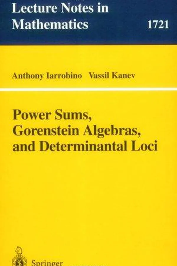 Capa de Power sums, Gorenstein algebras, and determinantal loci