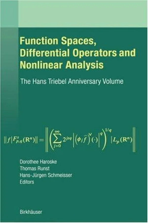 Cover of Function spaces, differential operators, and nonlinear analysis