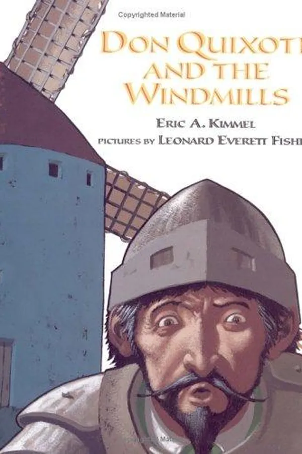 Capa de Don Quixote and the windmills