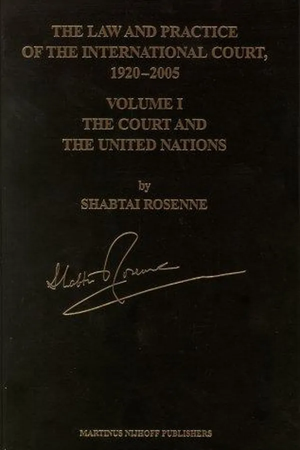 Capa de Law and Practice of the International Court, 1920-2005