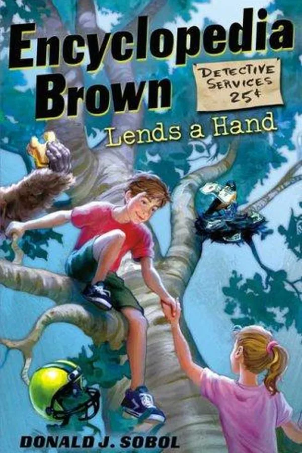 Capa de Encyclopedia Brown Lends a Hand