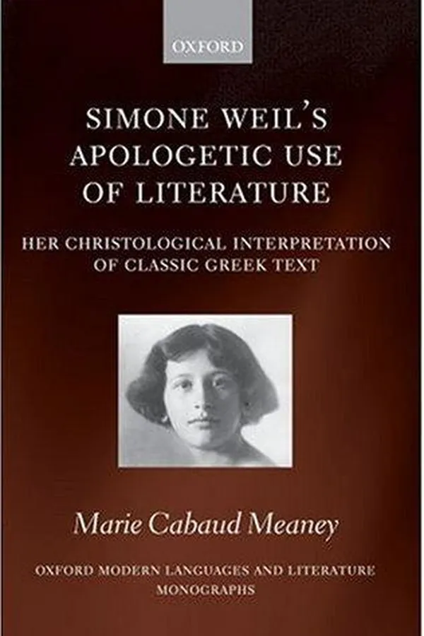 Capa de Simone Weil's Apologetic Use of Literature