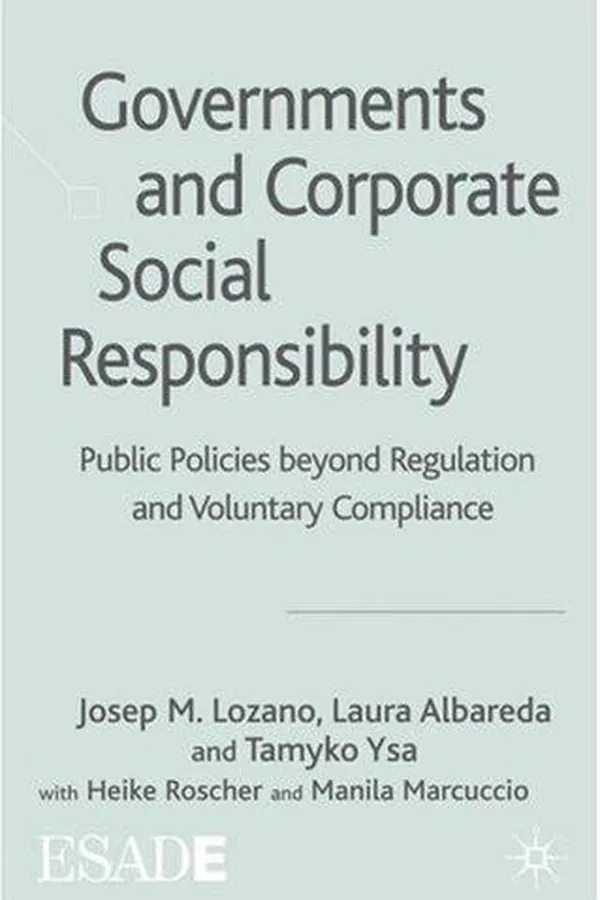 Capa de Governments and Corporate Social Responsibility