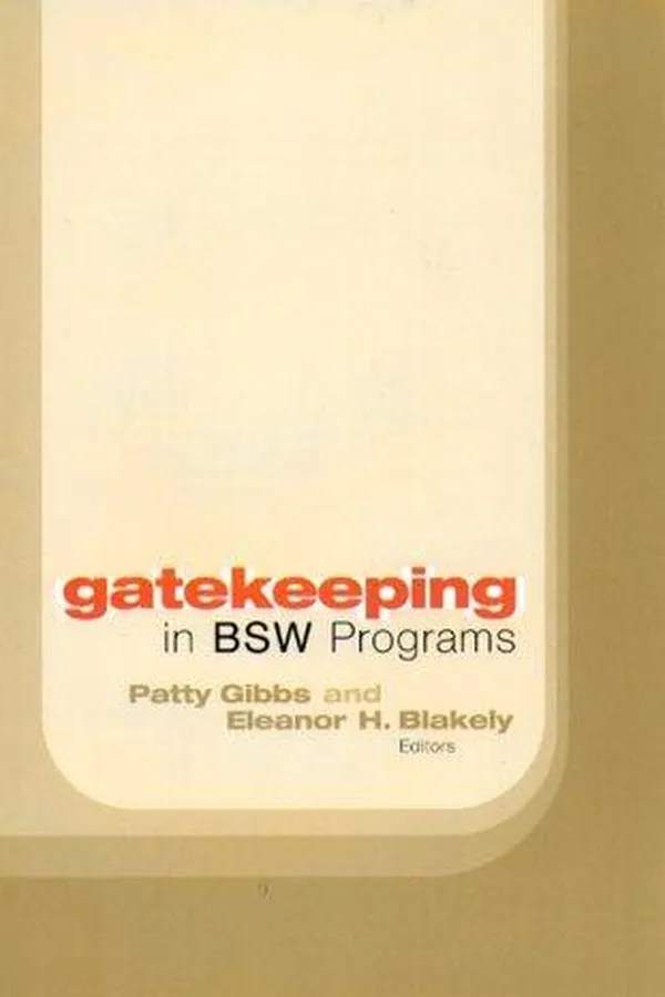 Cover of Gatekeeping in BSW programs
