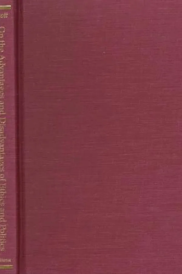 Capa de On the advantages and disadvantages of ethics and politics
