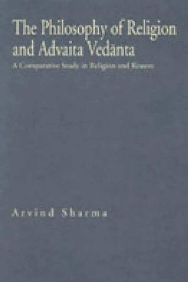 Capa de The philosophy of religion and Advaita Vedānta