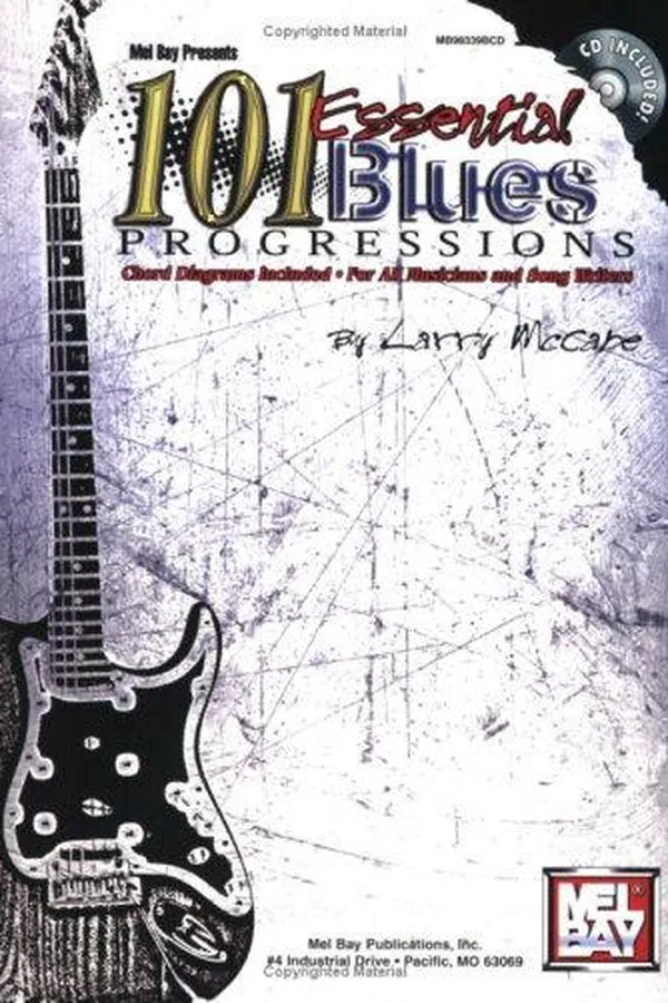 Capa de Mel Bay 101 Essential Blues Progressions