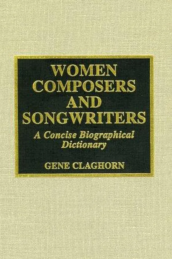 Capa de Women composers and songwriters